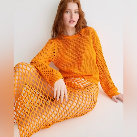 ❤️✅💥NWT J.Crew Crochet Crewneck Beach Sweater - Picture 7 of 7